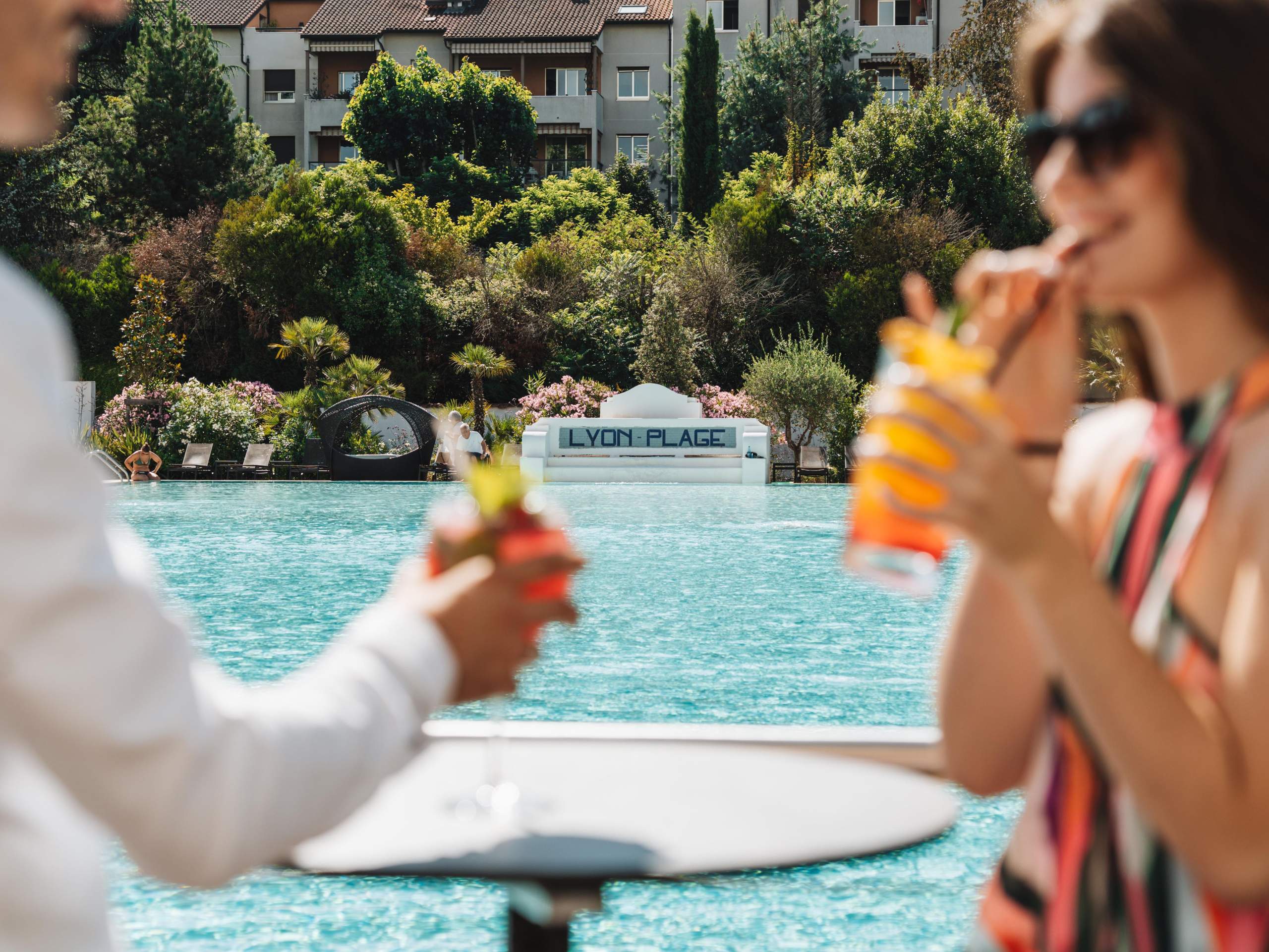 Cocktail piscine Spa Lyon Plage Hôtel Lyon Métropole